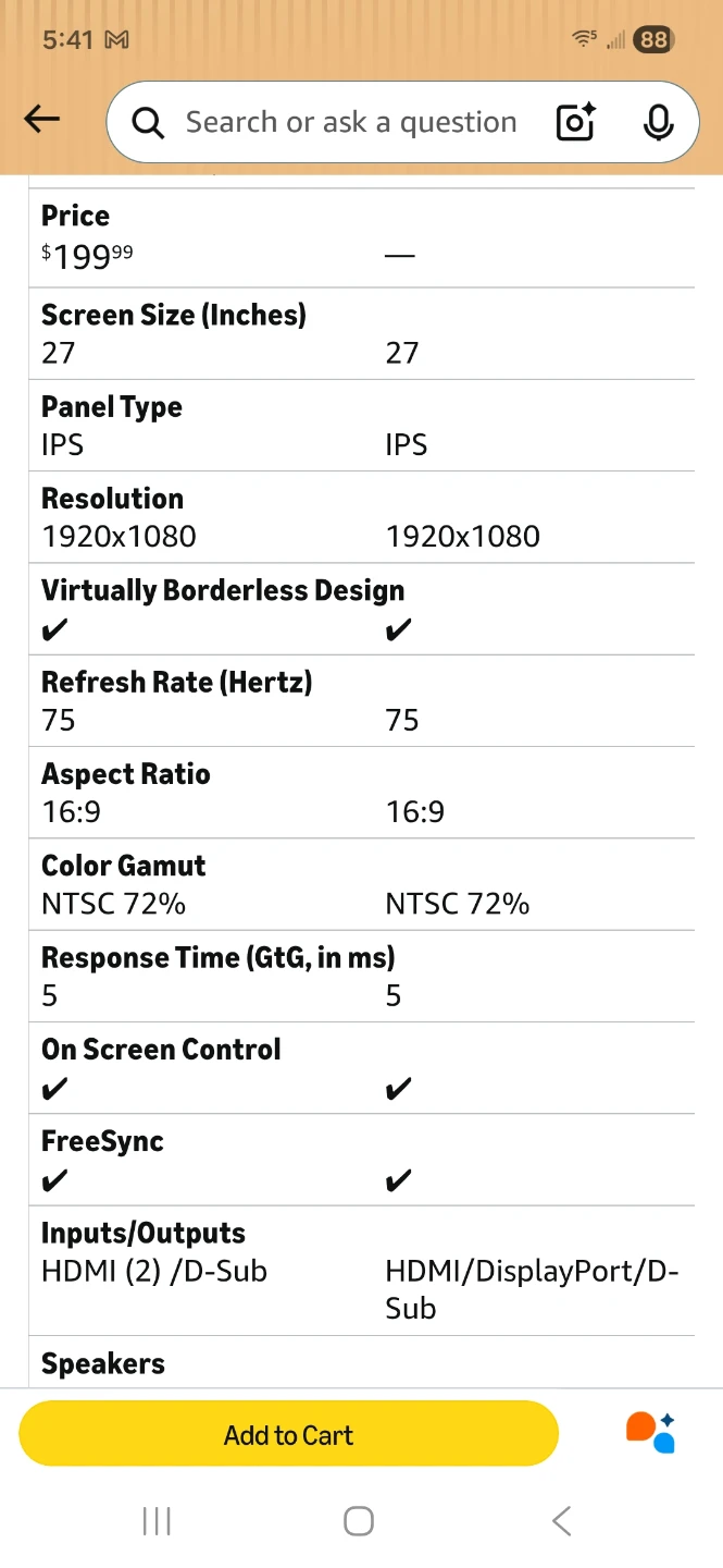 LG 27" IPS Monitor - 1920x1080, 75Hz - photo 3