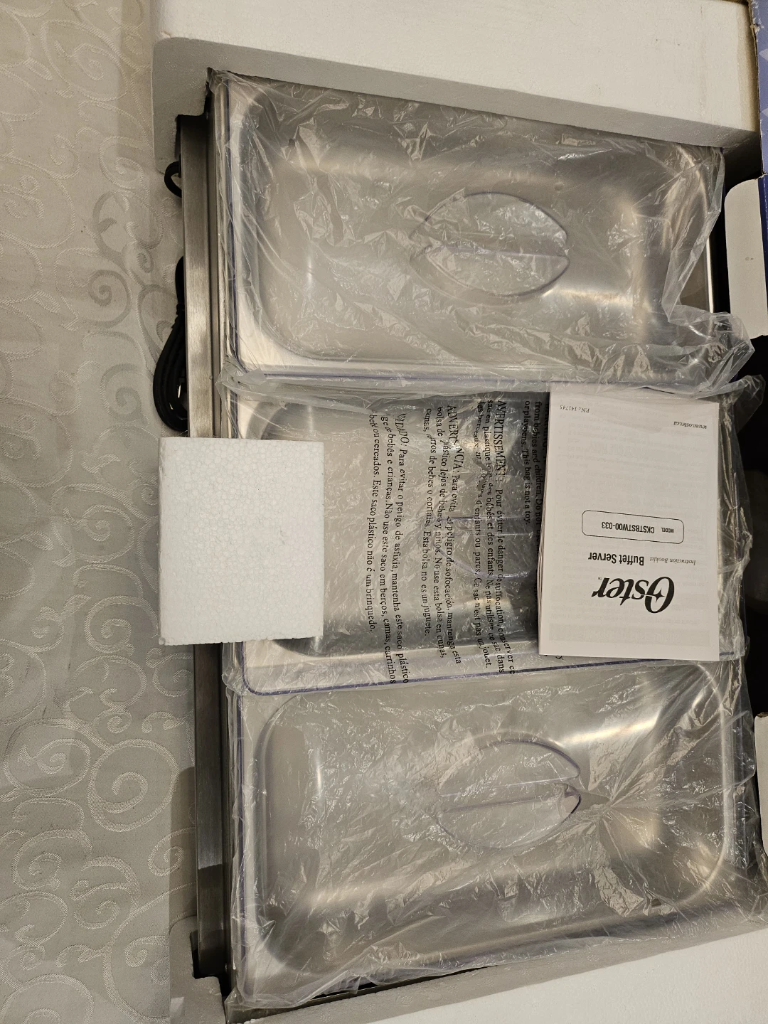 Oster Triple Buffet Server with Warming Tray - photo 2