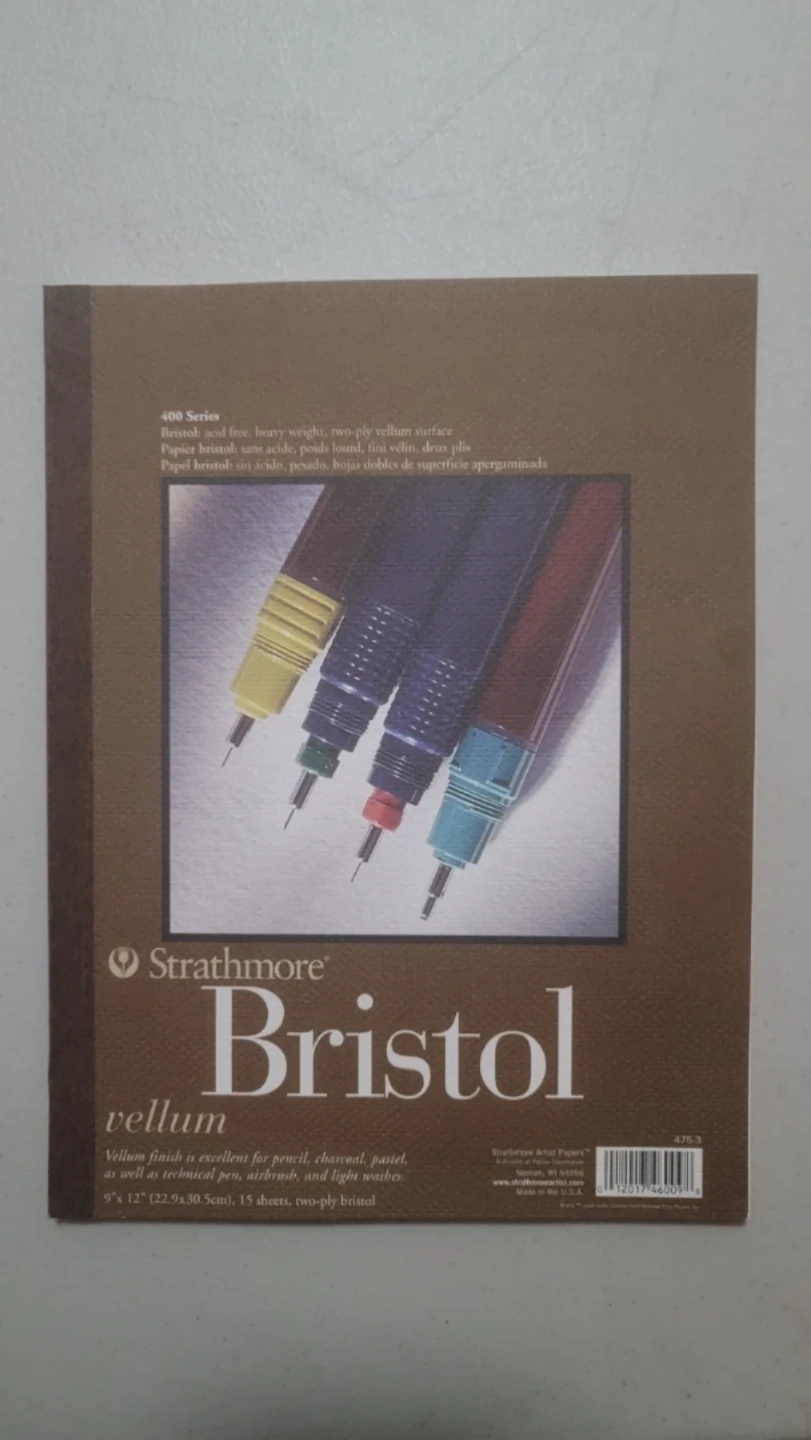 Strathmore Bristol Vellum Artist Paper 9x12", 15 Sheets