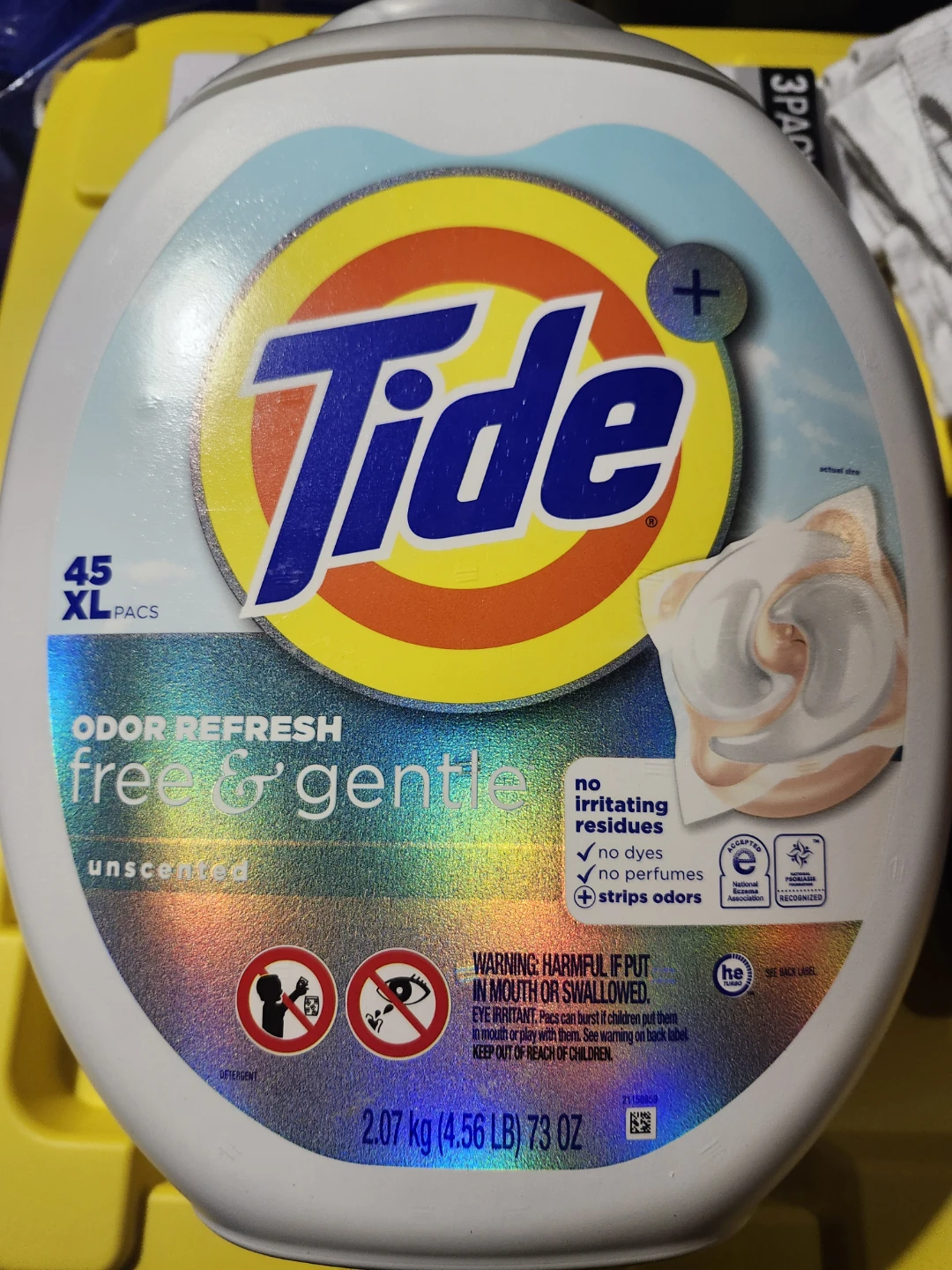 Tide Free & Gentle Odor Refresh Laundry Detergent Pacs - 4
