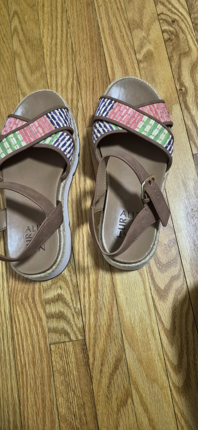 Naturalizer Delaney Espadrille Wedge Sandals Size 6