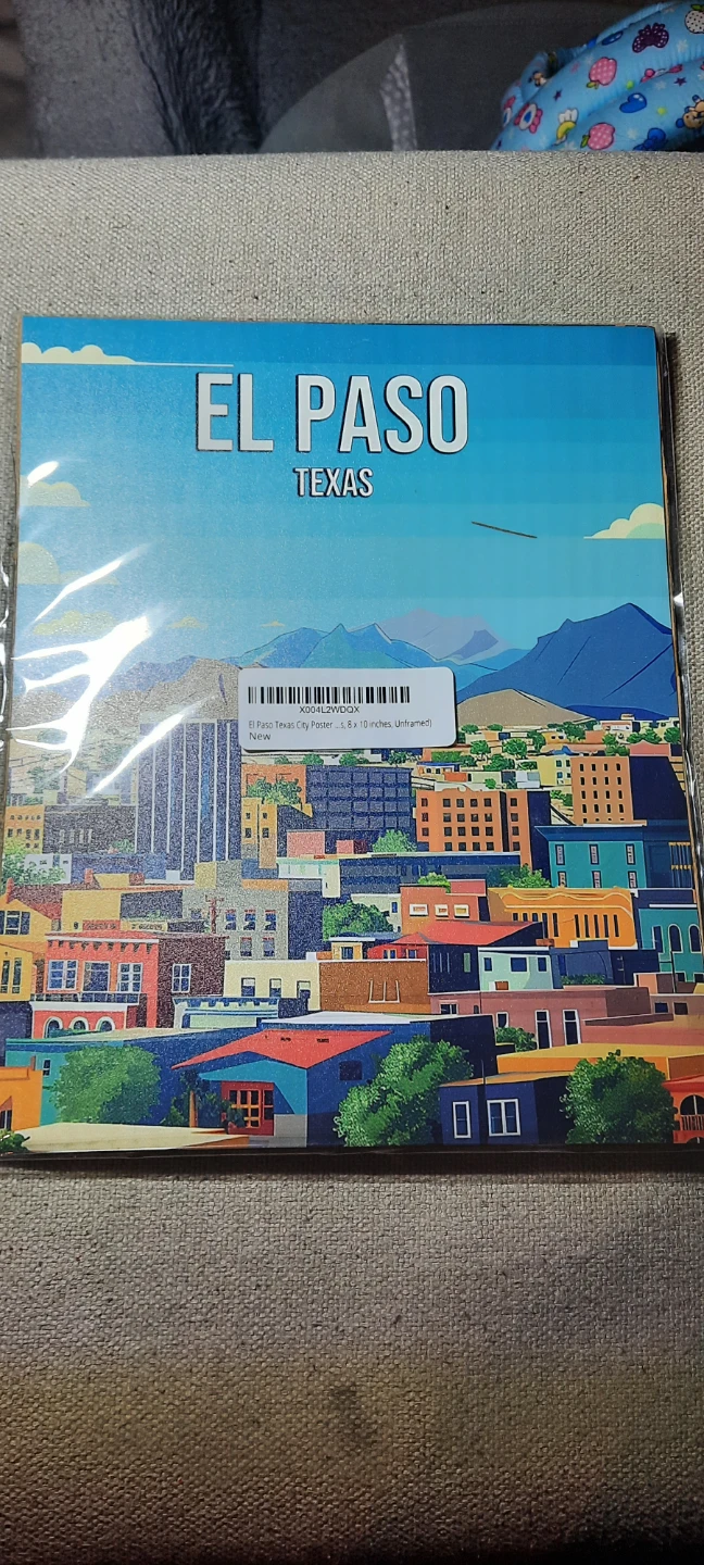 New El Paso Texas City Poster - 8 x 10 inches 🧡