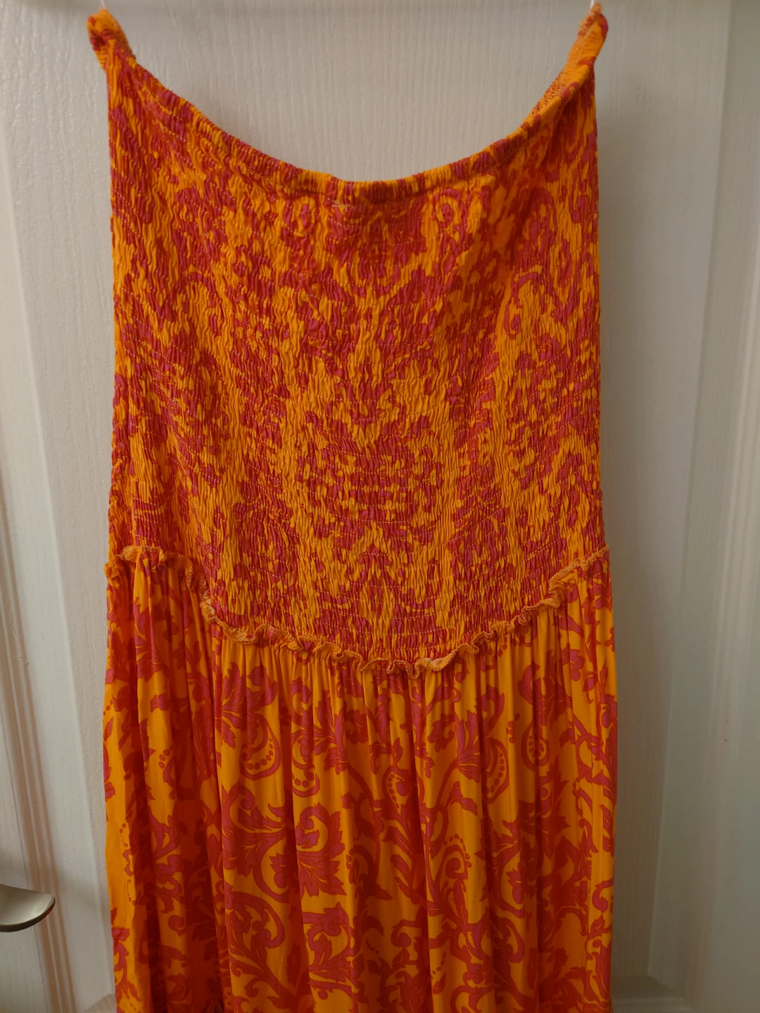 Orange and Pink Floral Maxi Dress - photo 2