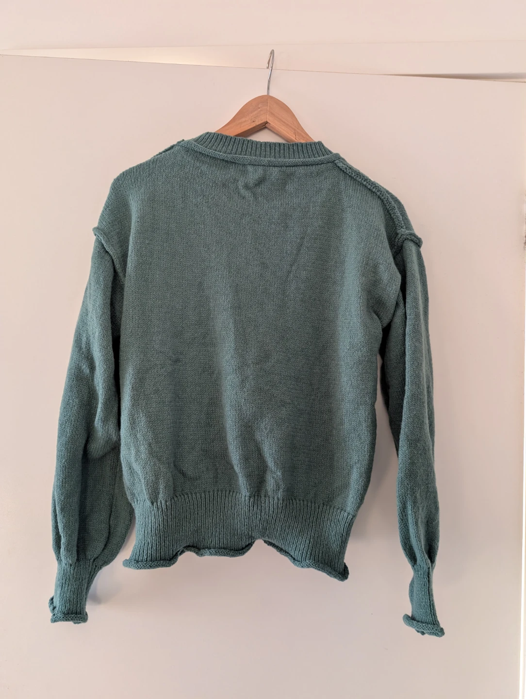 Brand New Teal Knitted Sweater with Pocket - photo 2