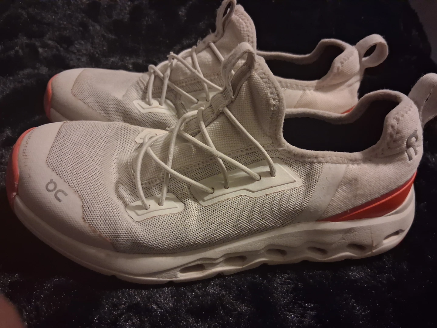 On Cloud Running Shoes White/Coral