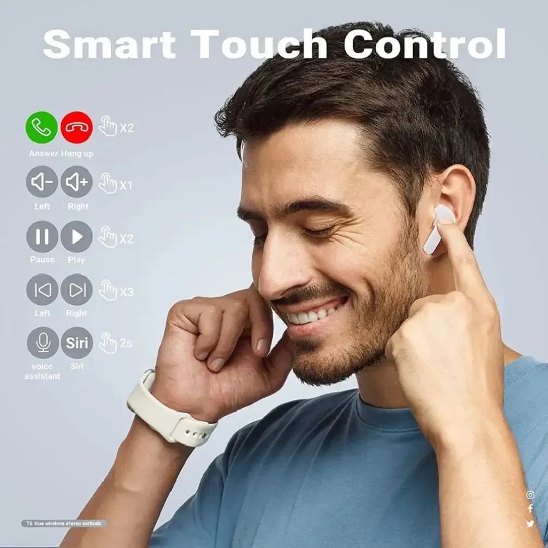 Wireless Earbuds with Digital Display - Multi Colors - photo 3