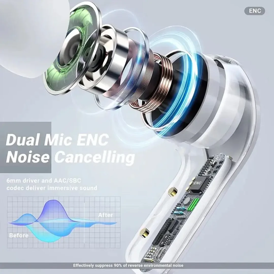 Wireless Earbuds with Digital Display - Multi Colors - photo 4