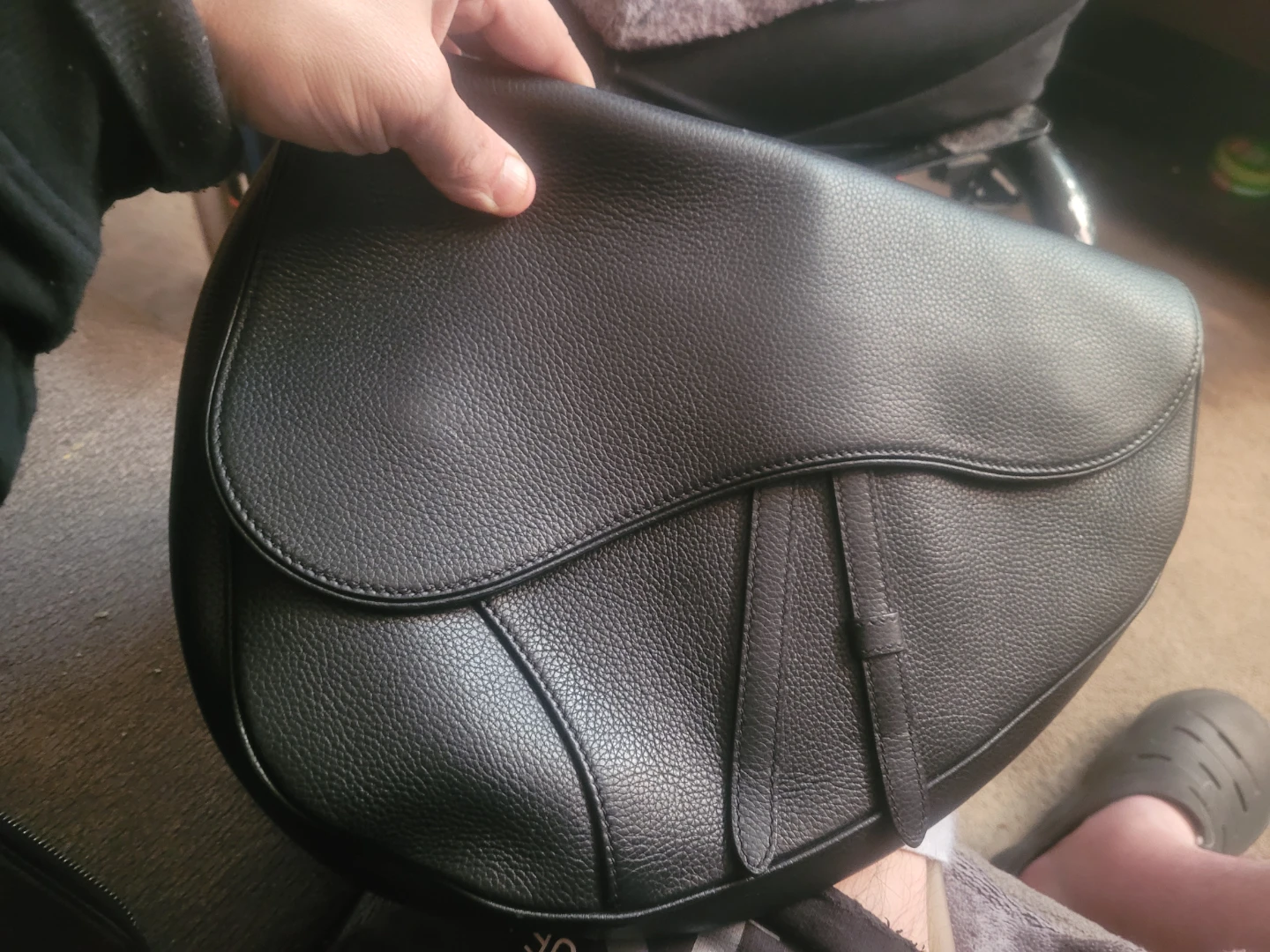 Dior Saddle Bag - Black Leather - photo 2