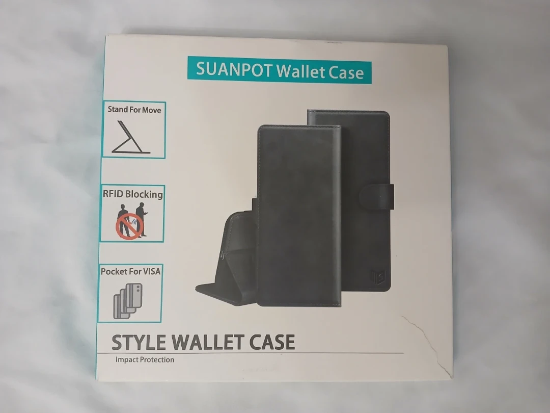 SUANPOT Wallet Case Style Grey