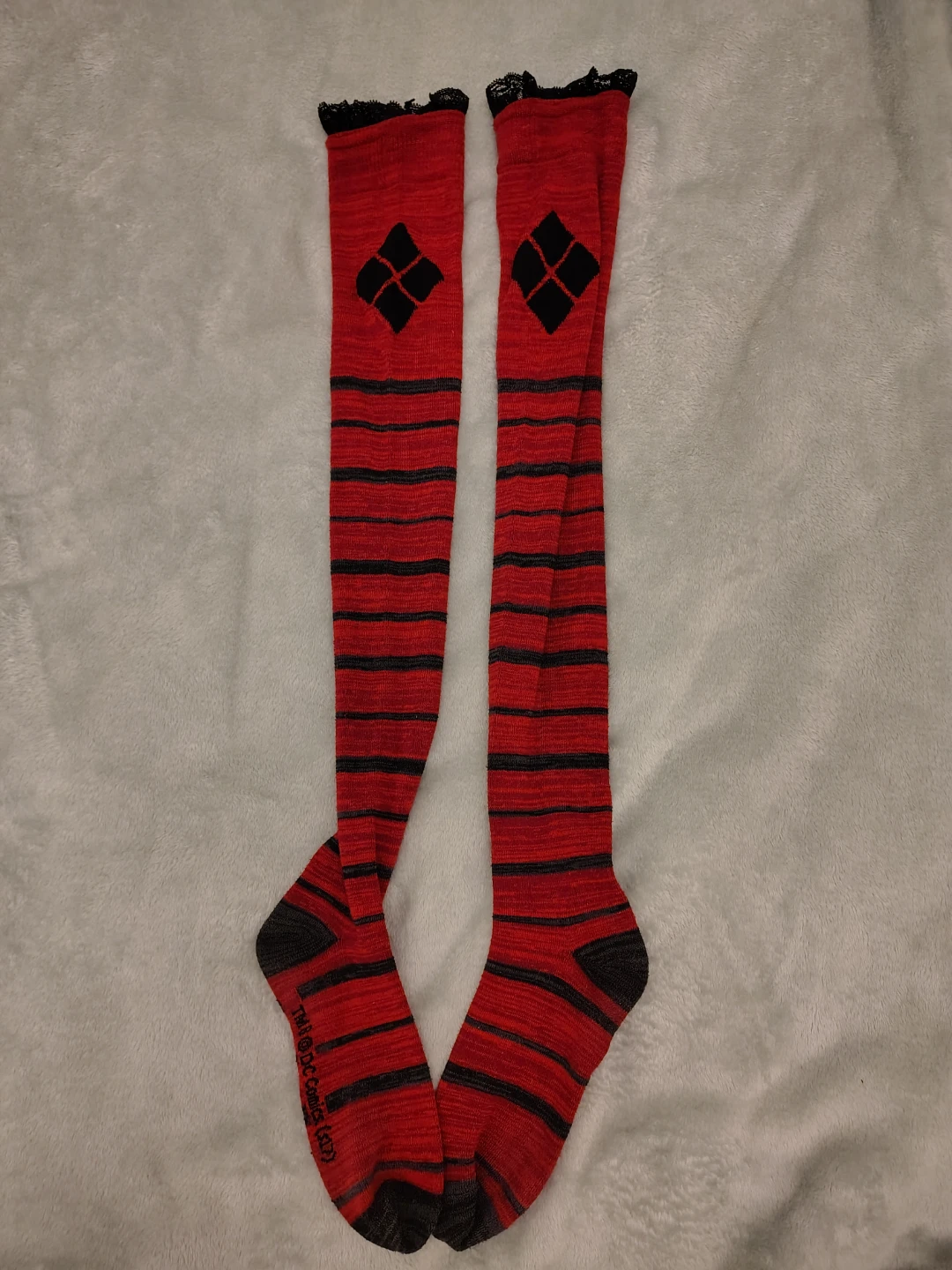 Harley Quinn Thigh High Socks