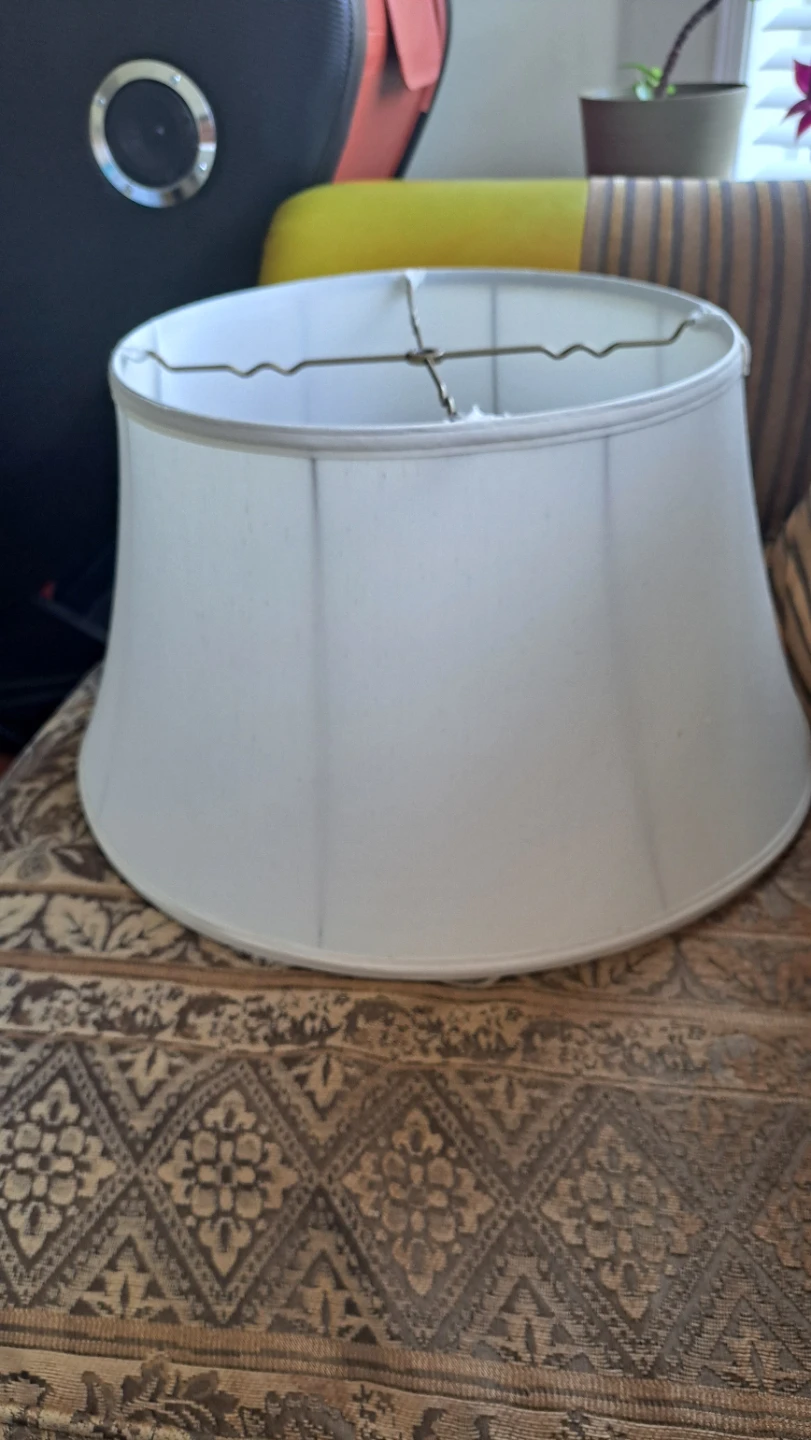White Drum Lampshade