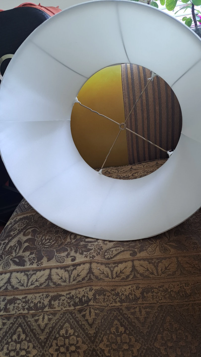 White Drum Lampshade - photo 2