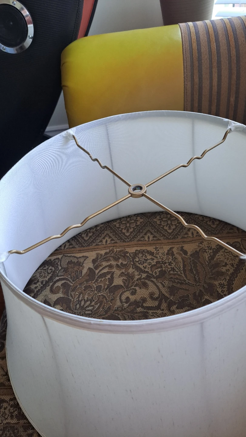 White Drum Lampshade - photo 3