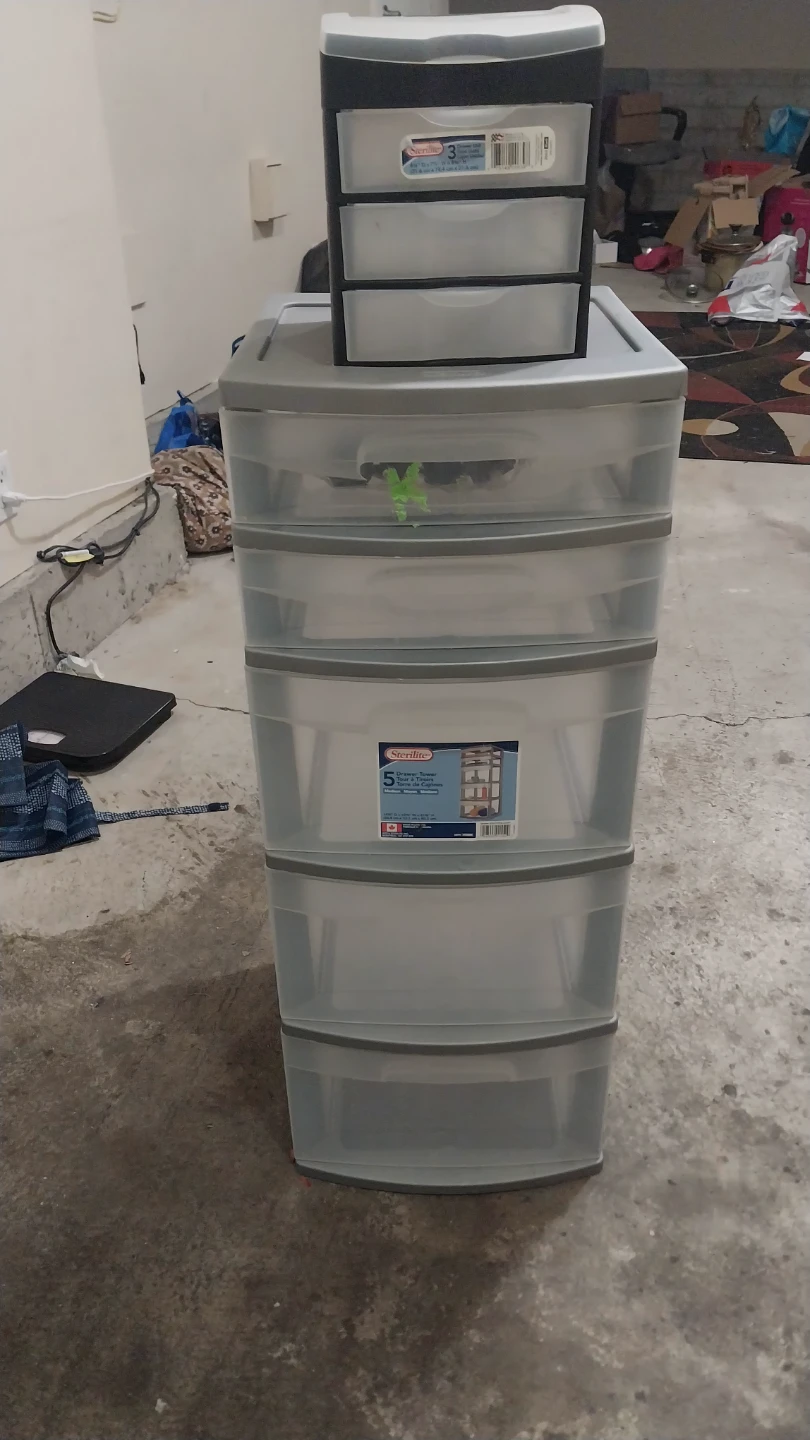 Sterilite 5-Drawer Organizer & Small 3-Drawer Unit - photo 2