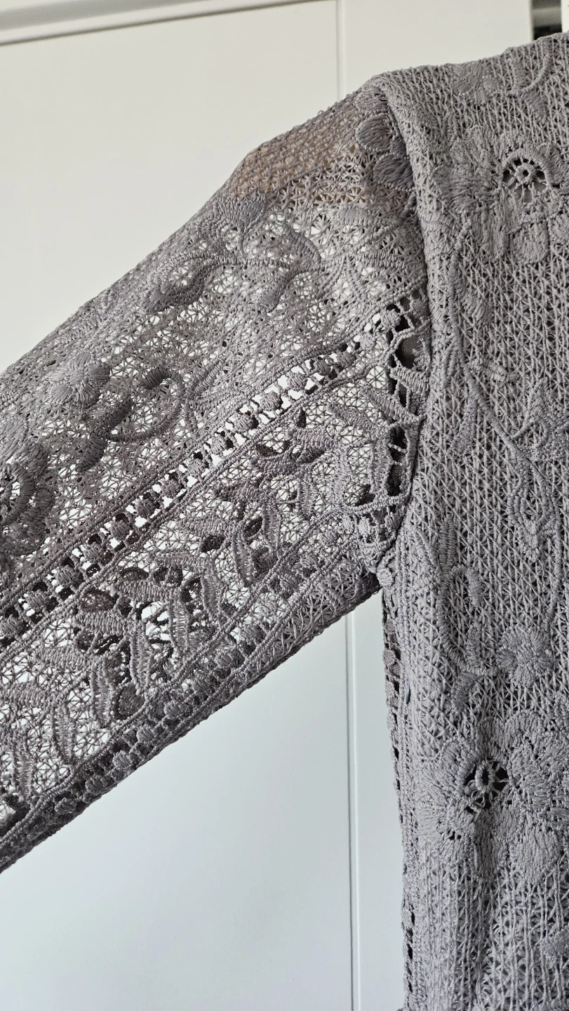 Grey Lace Dress Size S - photo 2