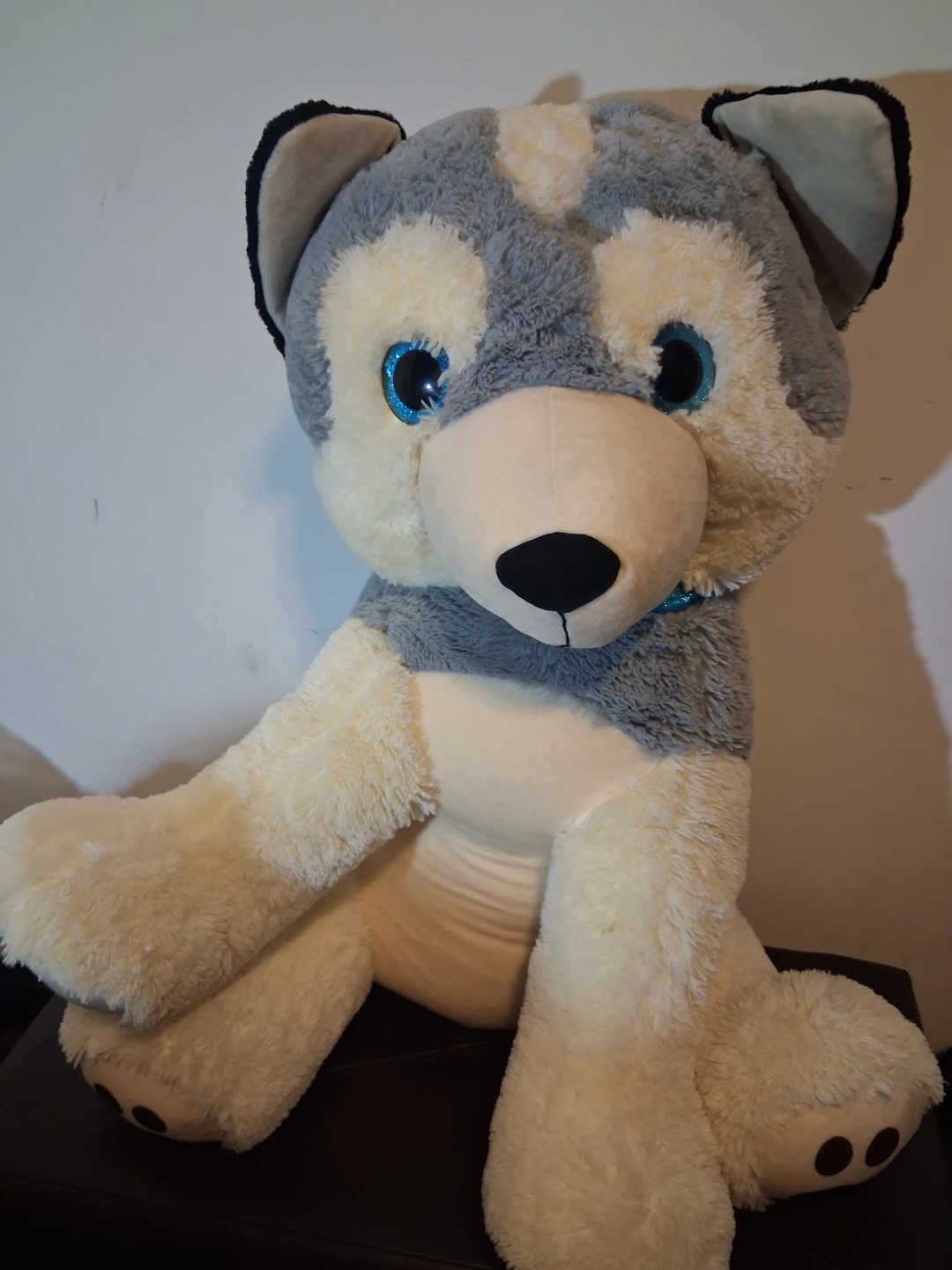 Giant Plush Husky Dog Stuffed Animal