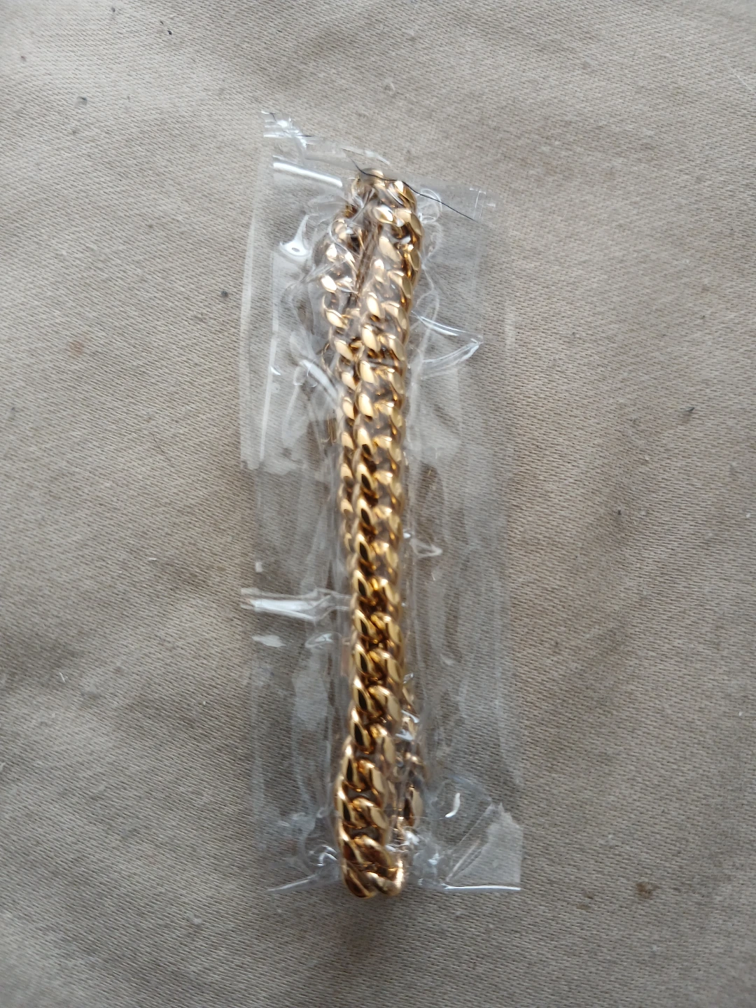 14K Gold Plated 304L Stainless Steel Cuban Chain Link Bracelet - photo 3