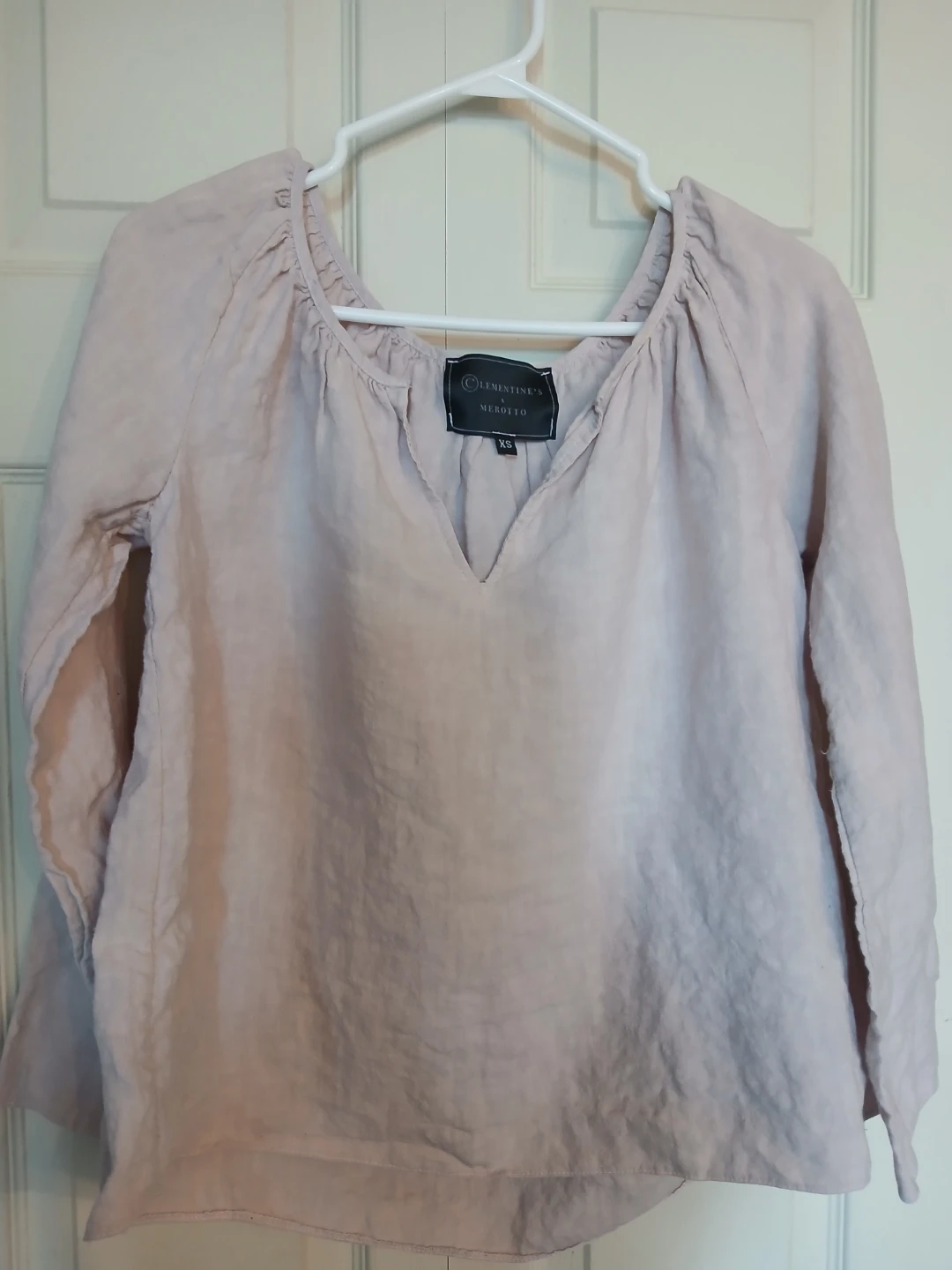 CLEMENTINE'S X MEROTTO light linen long sleeve blouse - photo 5