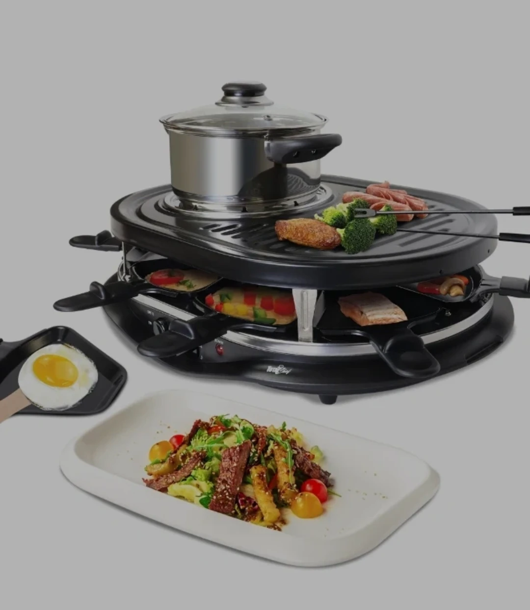 Matterhorn Trudeau Raclette 8 Person For Grilling Fondue Parties