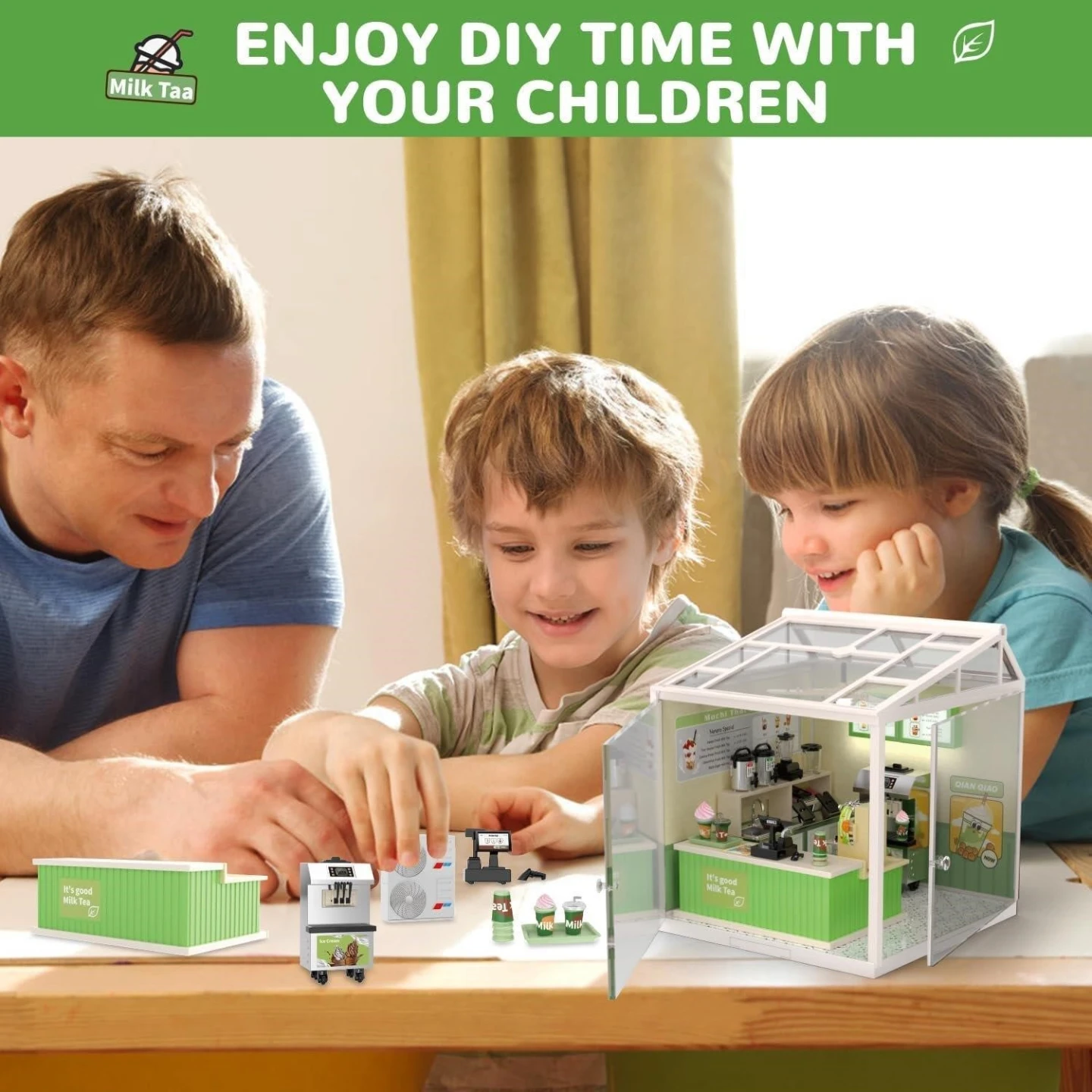 Vougle Milk Tea Shop Building Blocks Set