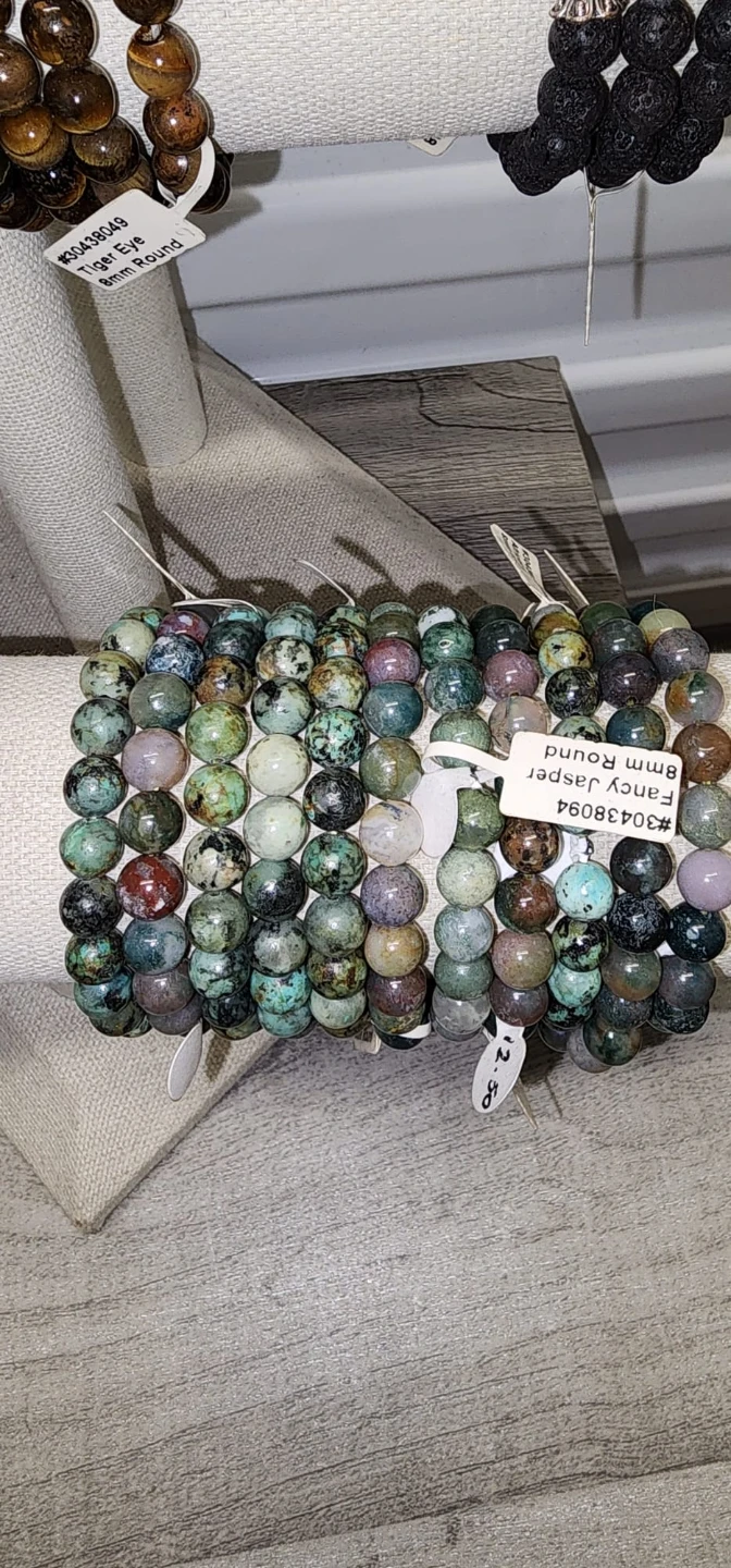 Assorted Gemstone Beaded Bracelets - 8mm Round - photo 2