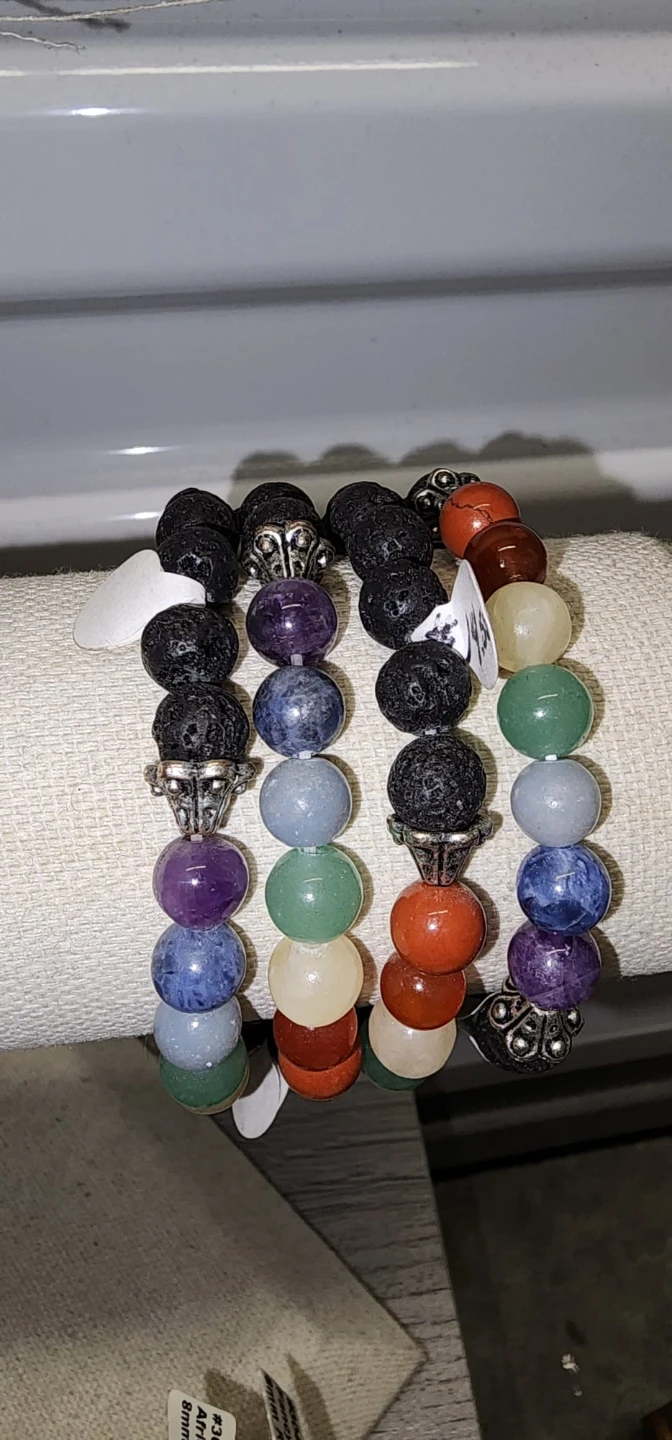 Assorted Gemstone Beaded Bracelets - 8mm Round - photo 3