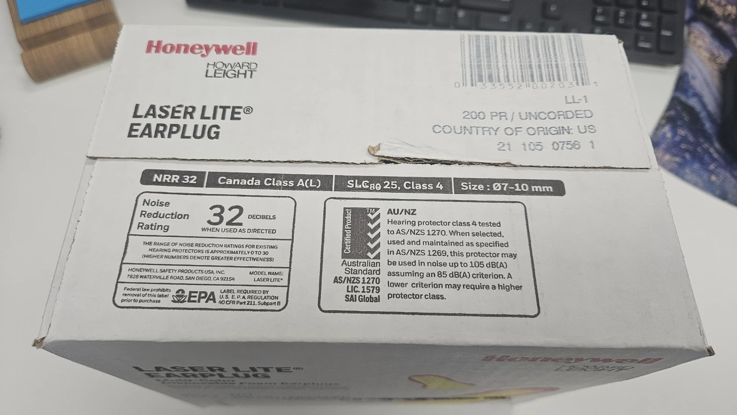 Honeywell Laser Lite Earplugs - 200 Pairs - photo 3