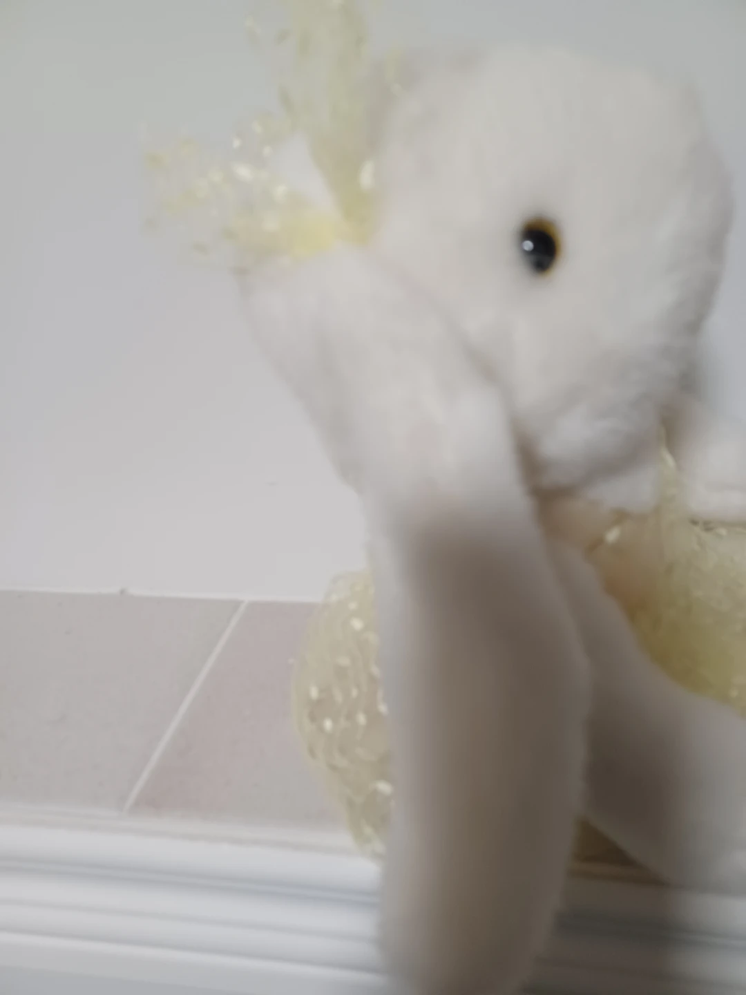 Plush White Bunny Rabbit Toy with Ballerina Outfit - photo 5