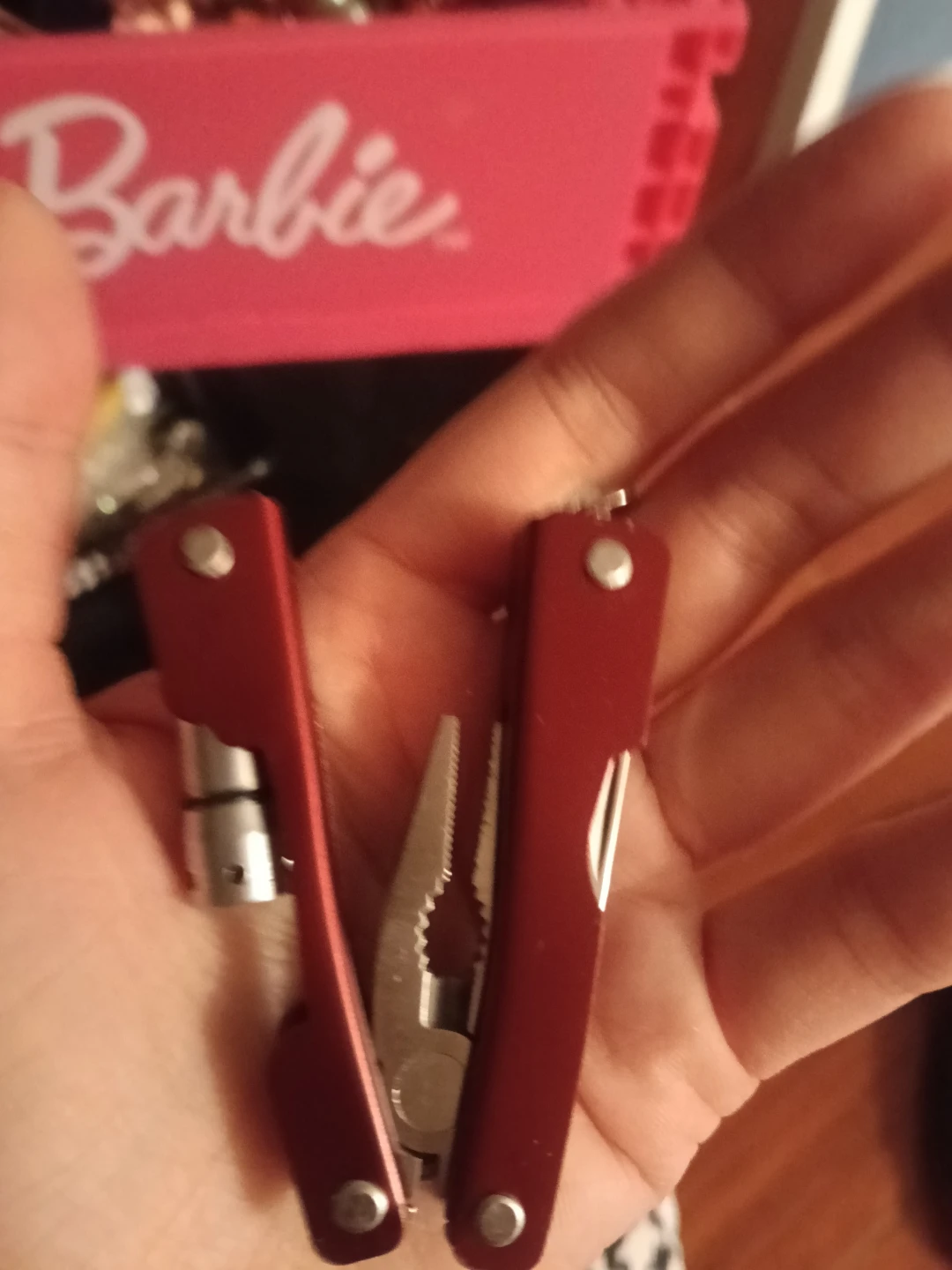 Red Multi-tool Pliers with Knife