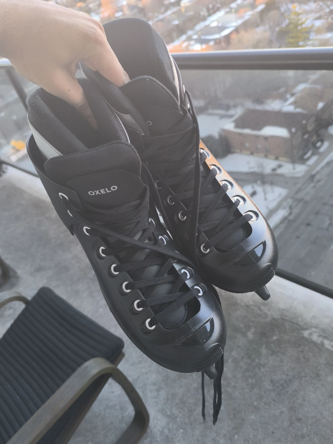 Oxelo Black Ice Skates - photo 3