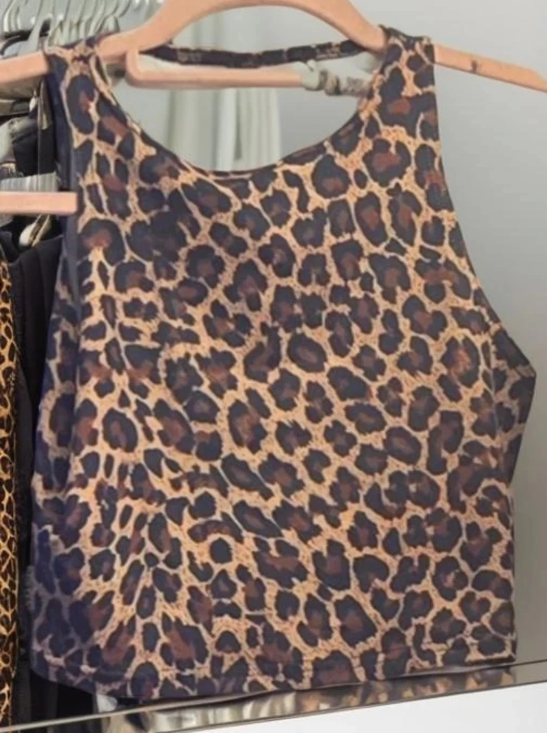 Leopard Print Crop Tank Top - photo 3