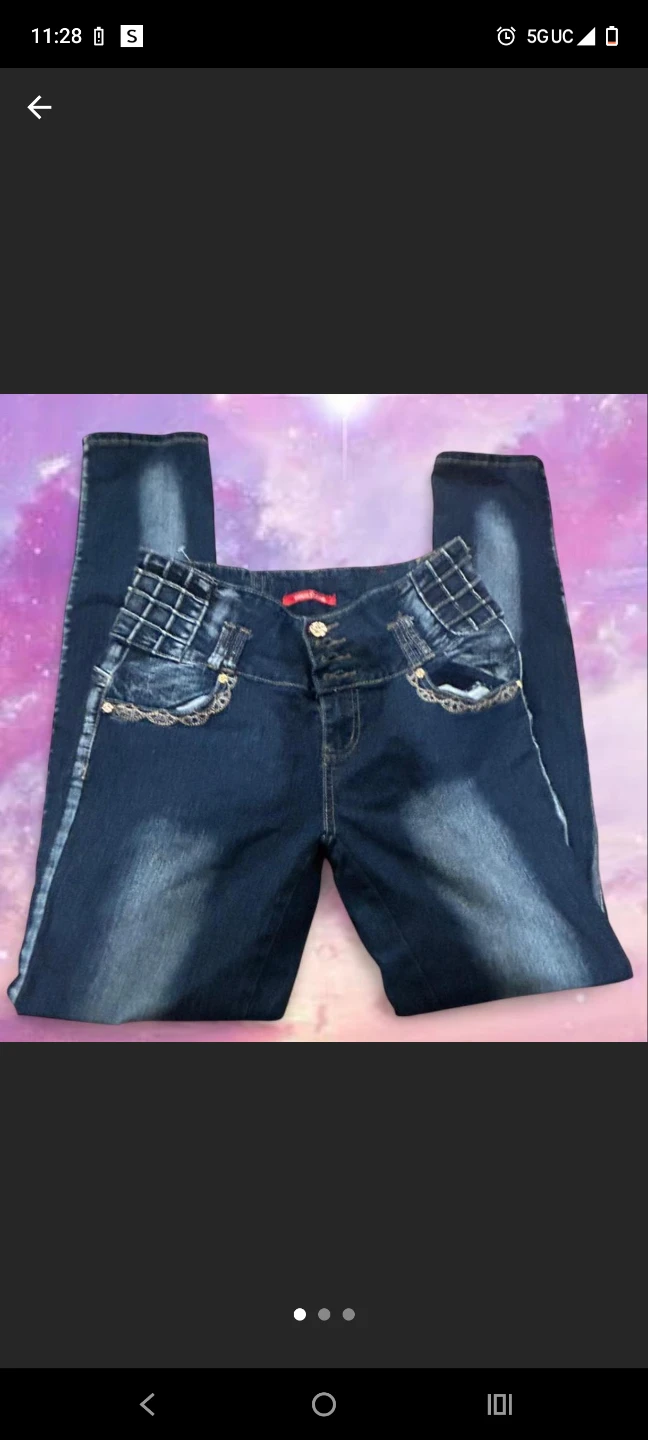 Women's Blue Denim push up  Jeans levanta pompis - photo 2