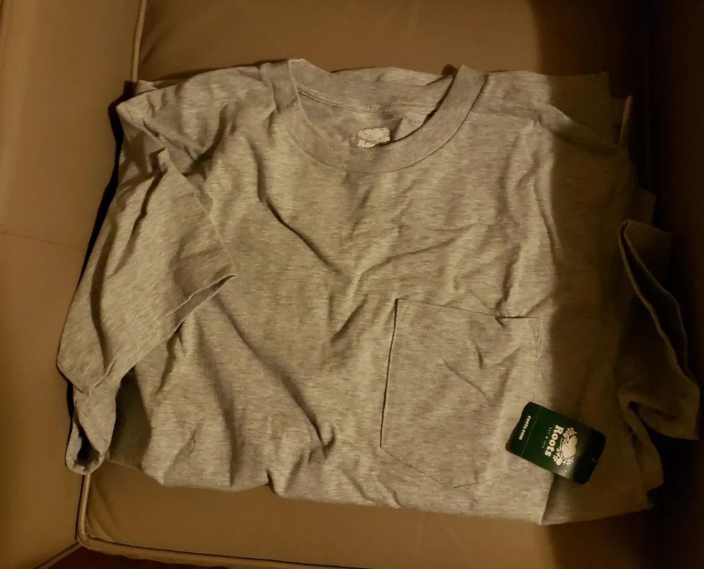 Roots Grey Pocket T-Shirt