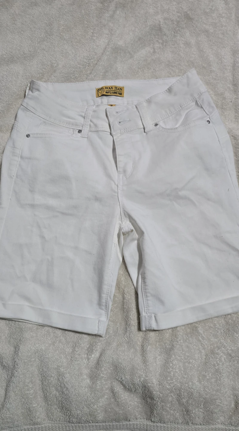 Wax Jean White Bermuda Shorts Size M