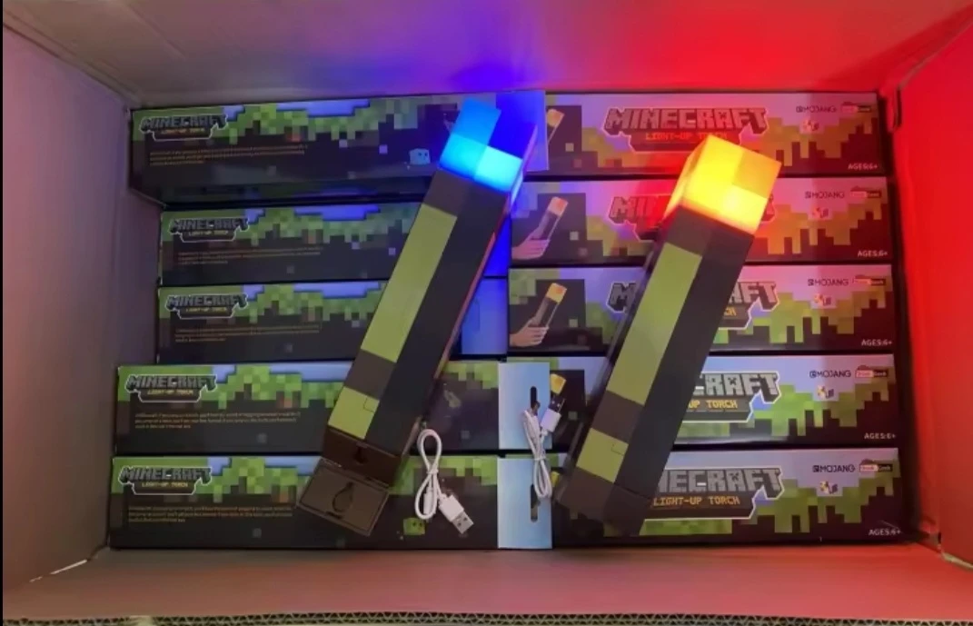 MINECRAFT TORCH LIGHTS NEW - photo 2