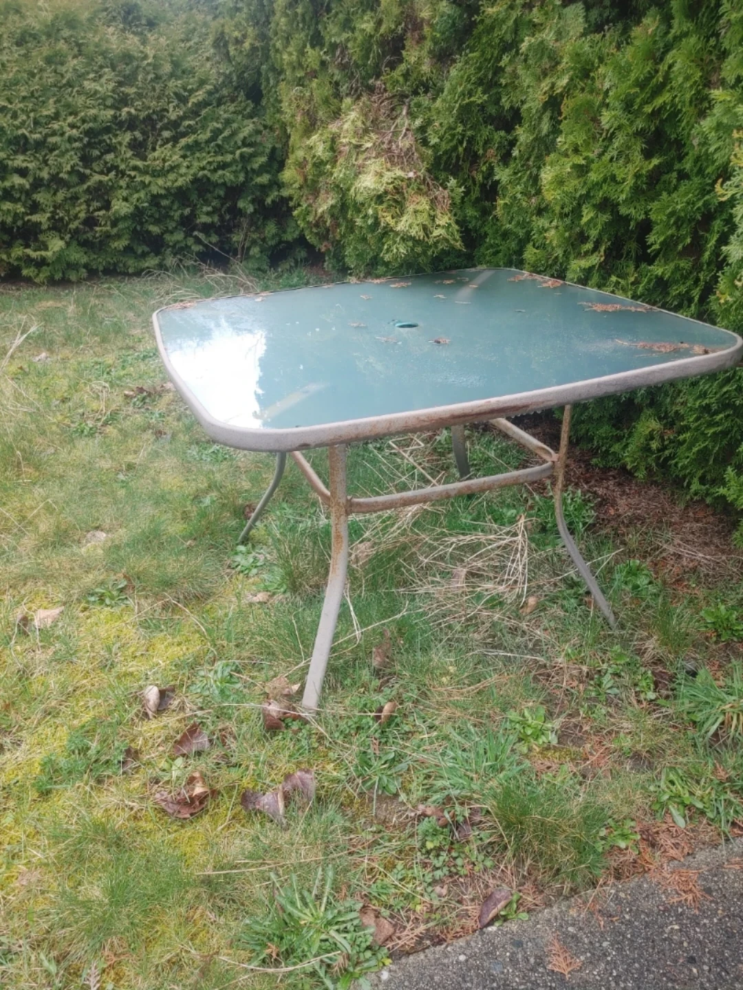 🥕FREE Square Glass Top Patio Table. M ridge Abernathy & 227. - photo 4