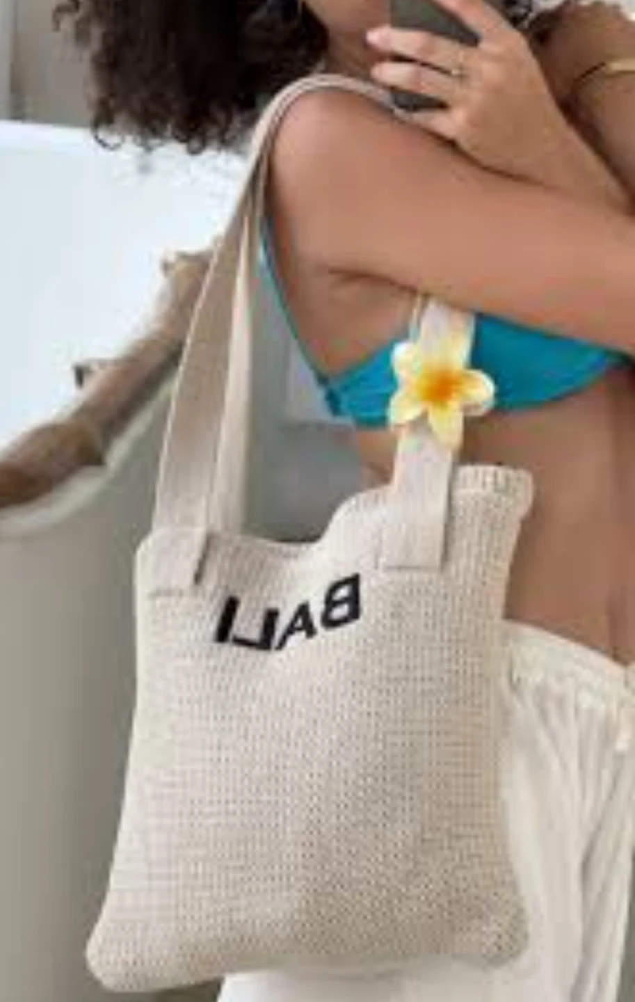 Knit Tote Bag "BALI"