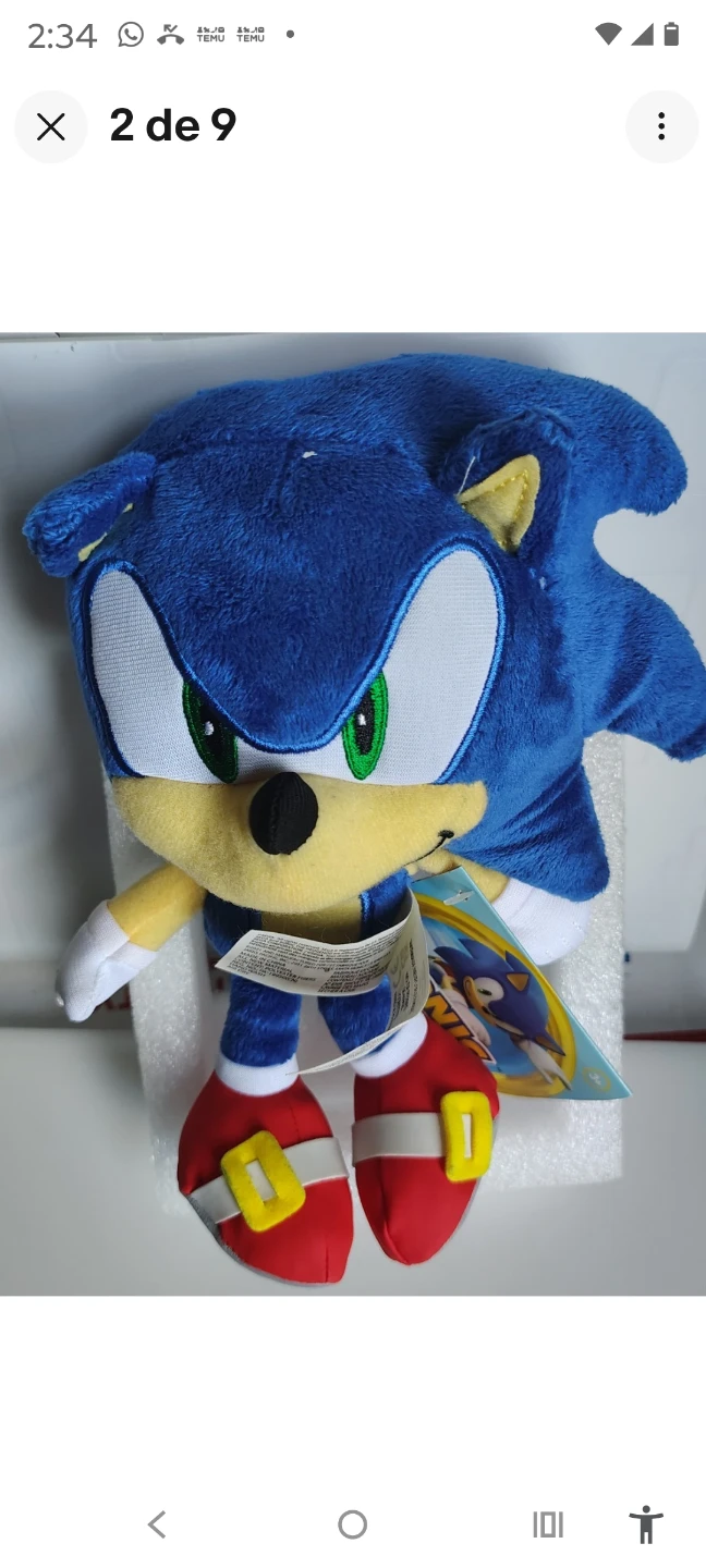 Sonic the Hedgehog Plush Toy .