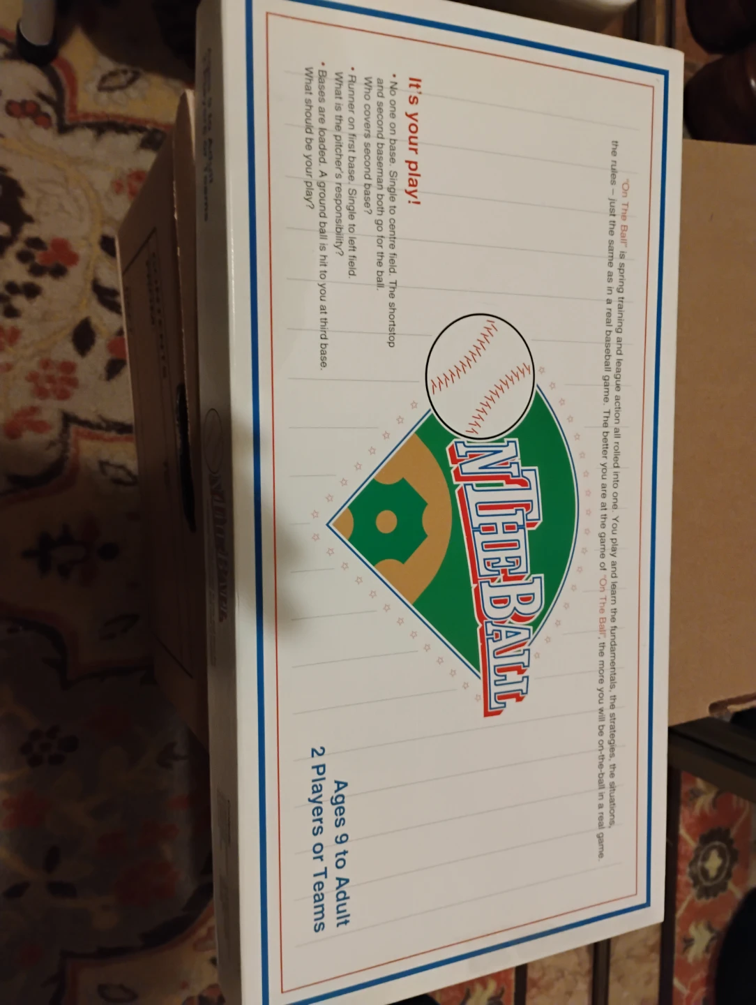 On The Ball Baseball Board Game!