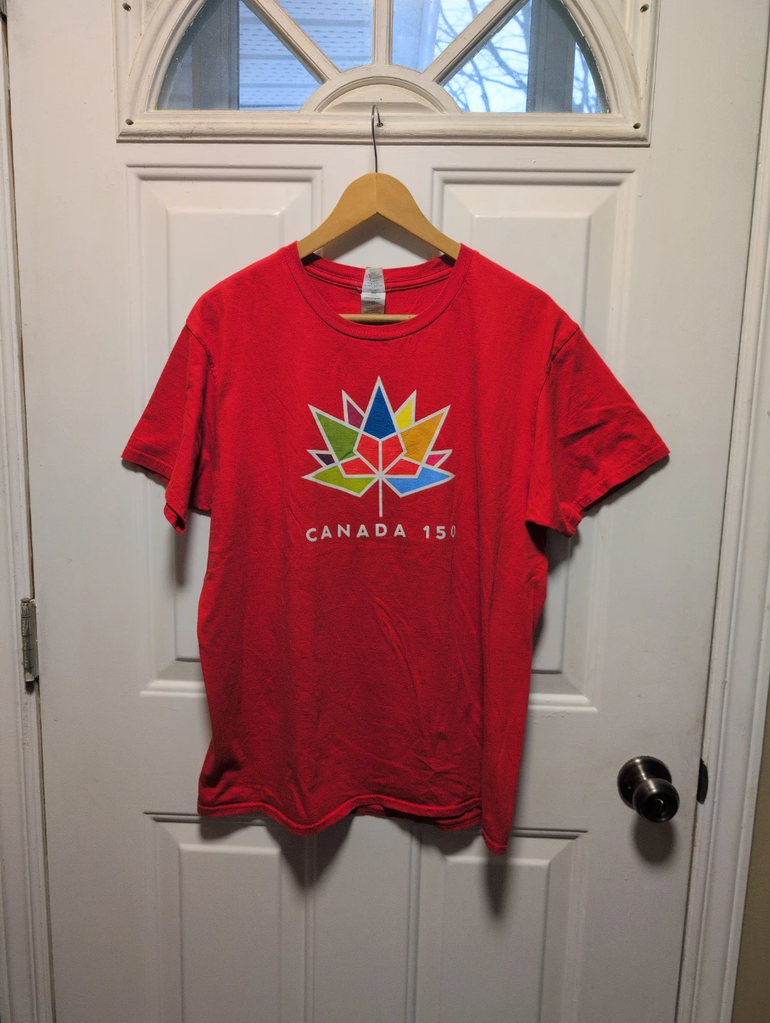 Gildan Canada 150 T-Shirt - Red, Size XL