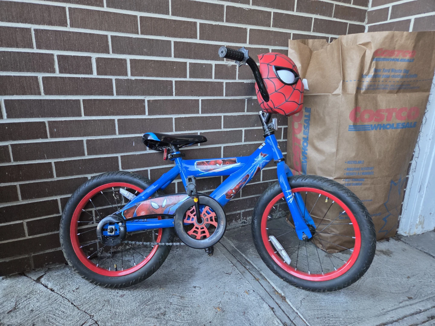 Kids' Spiderman Bike with Helmet 3-8 years - photo 2