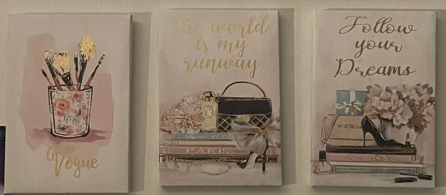 Vogue Themed Canvas Art Set