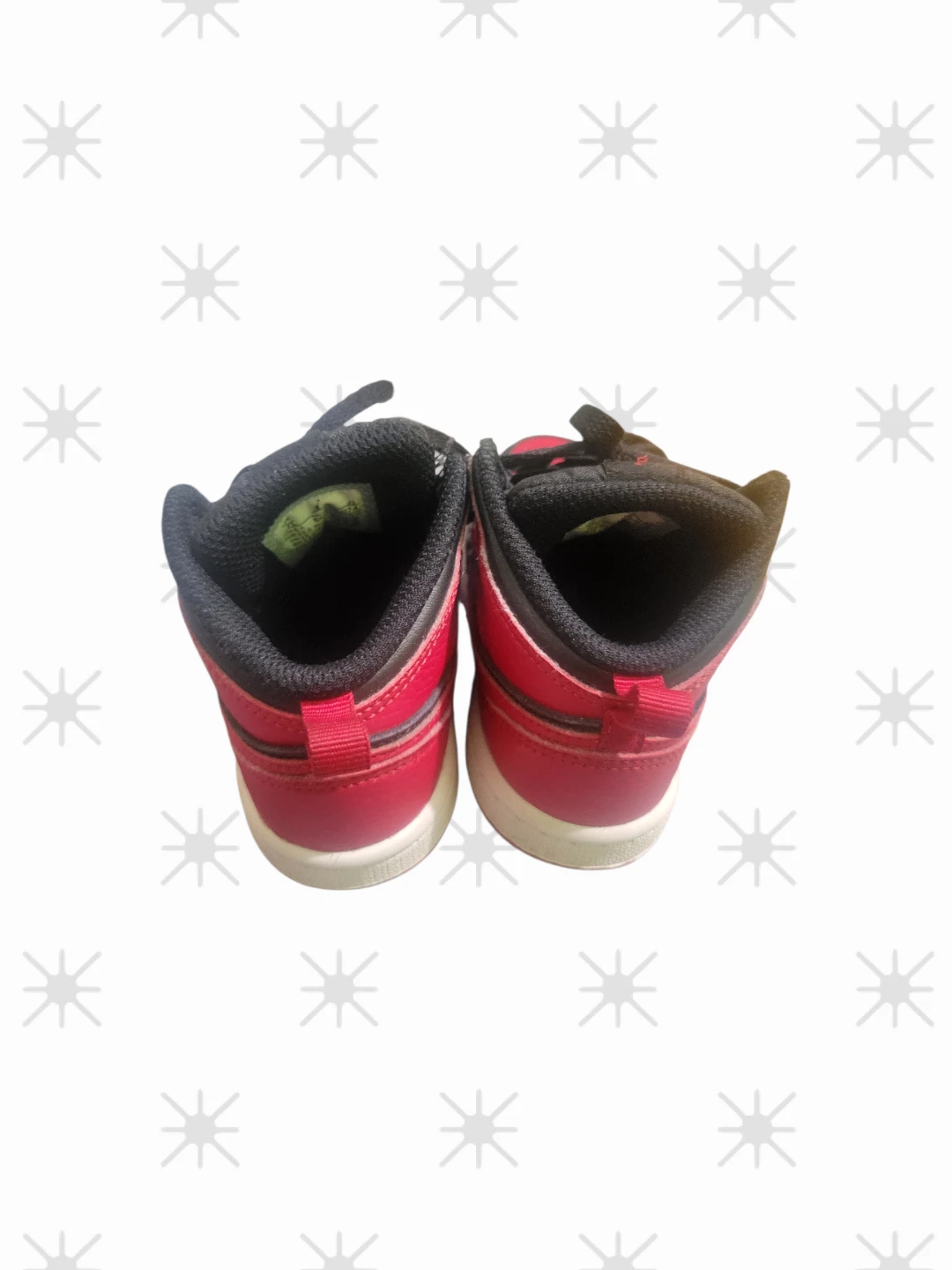 Nike Air Jordan 1 Mid Toddler "Bred" Black Gym Red  Size 7C - photo 3