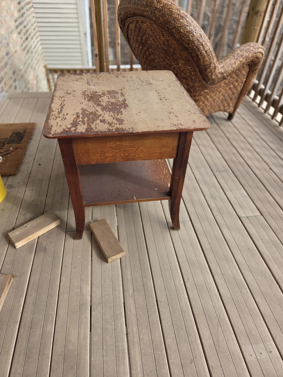 Wooden side table