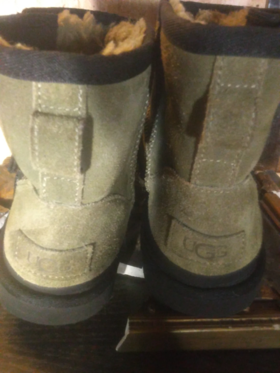 UGG Suede Boots with Zipper