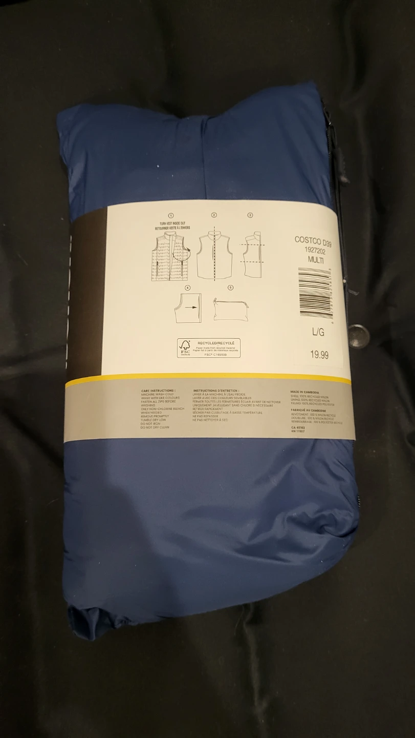Bench Packable Vest - Navy - Size L - photo 2