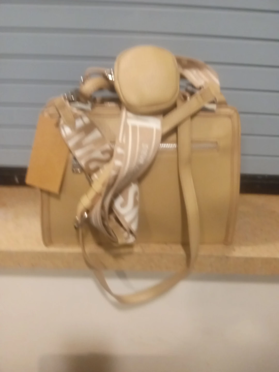 Steve Madden Tan Satchel Bag with Detachable Strap & Coin Purse - photo 4