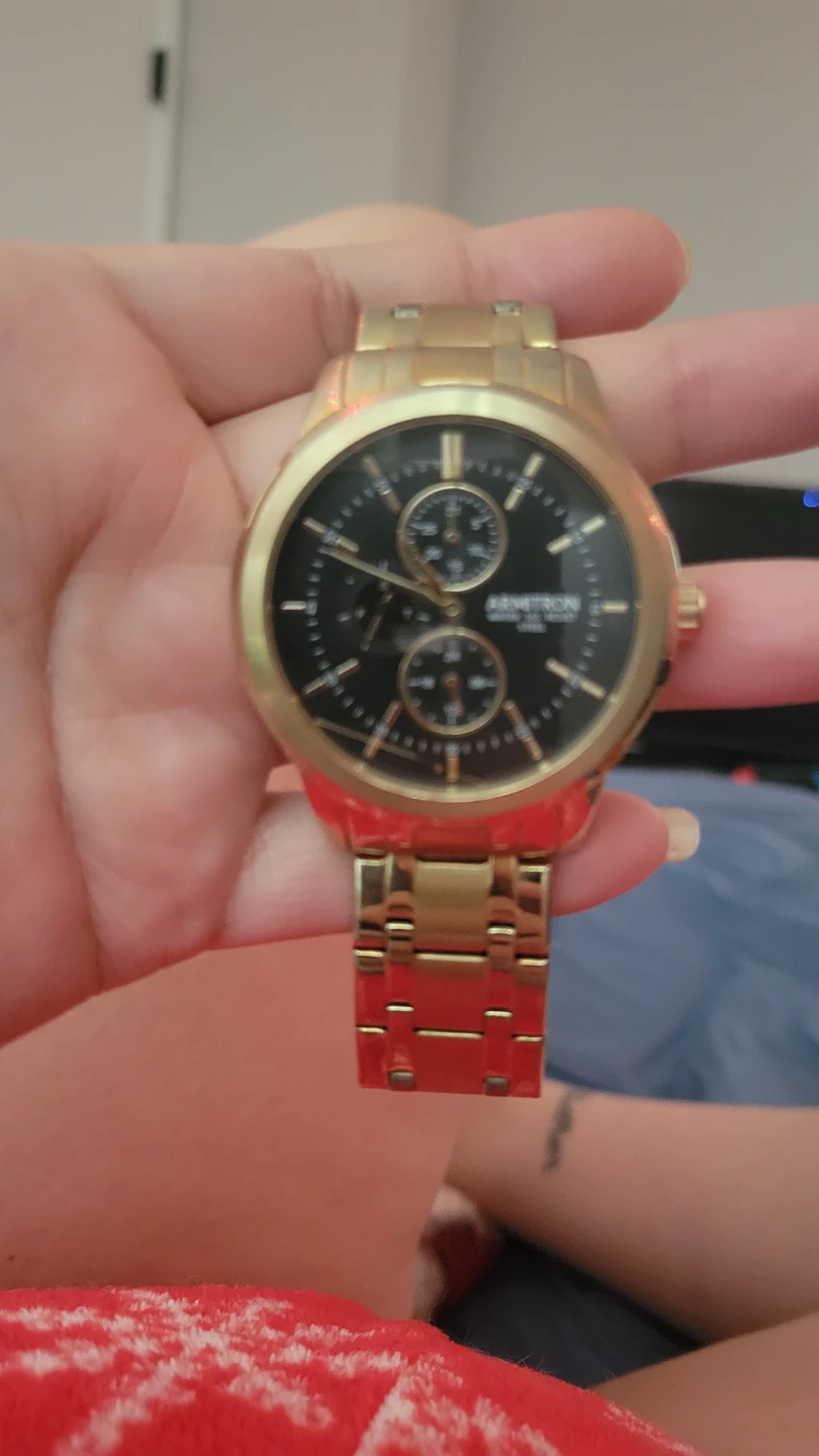 Armitron Gold Tone Chronograph Watch