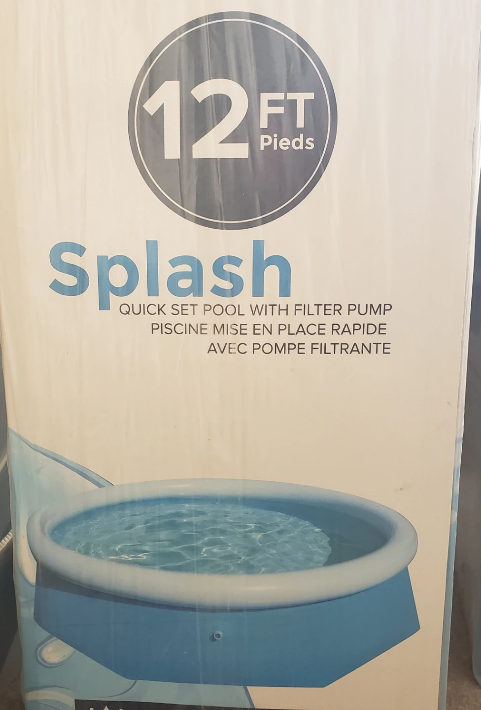 12 FT Splash Quick Set Pool with Filter Pump
