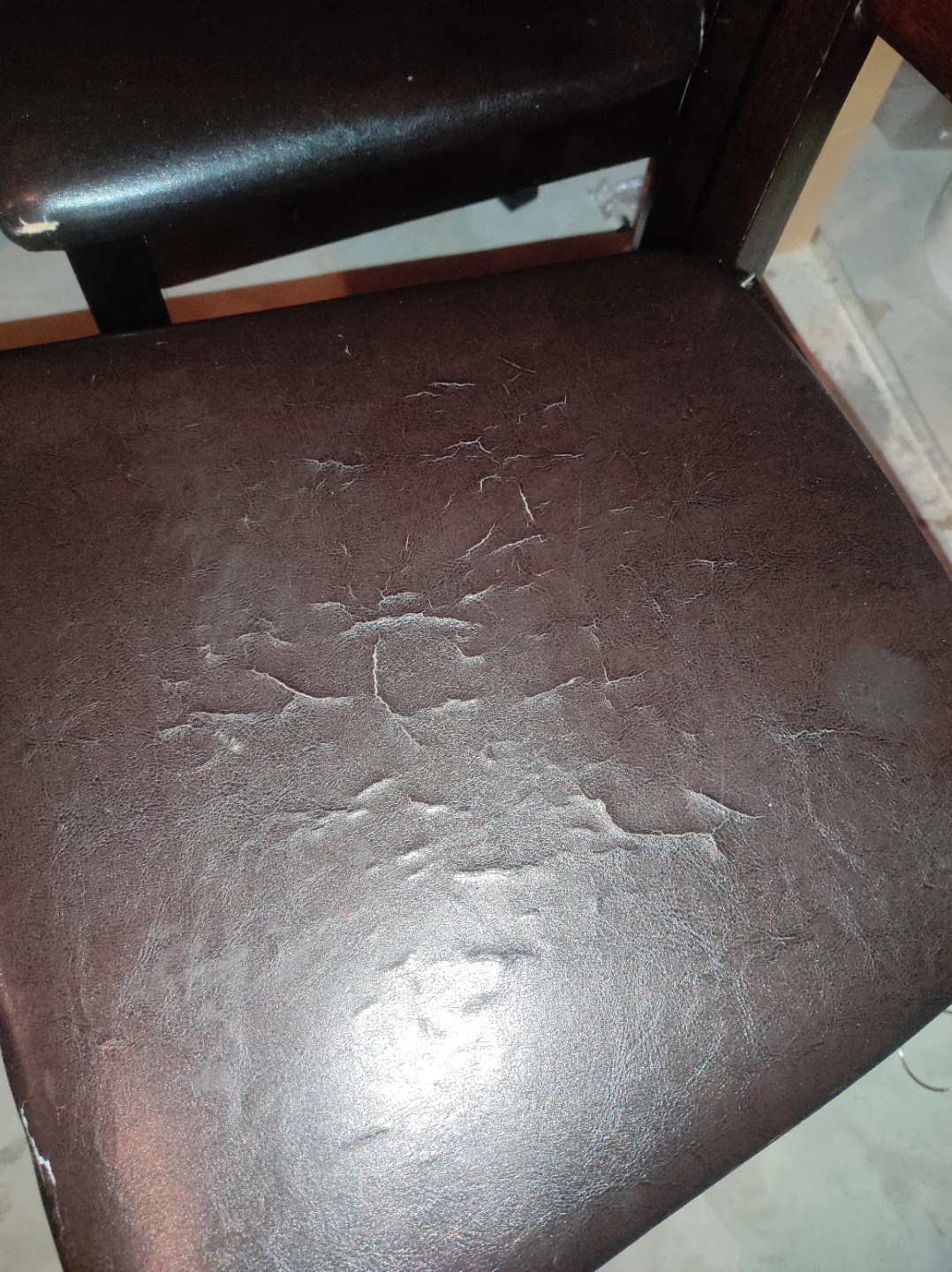 Set of 3 Dark Brown Dining Chairs - photo 2